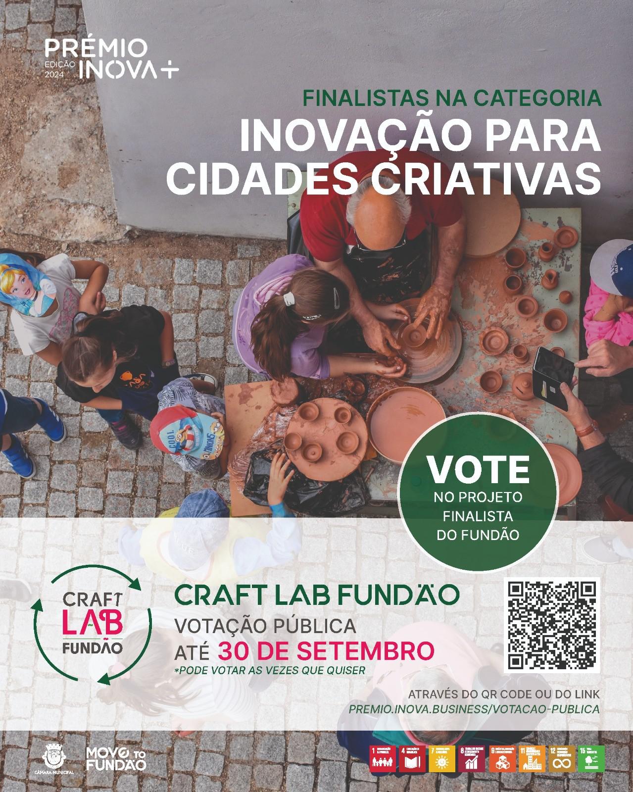 Projeto Craft Lab finalista do Prémio INOVA+ 2024