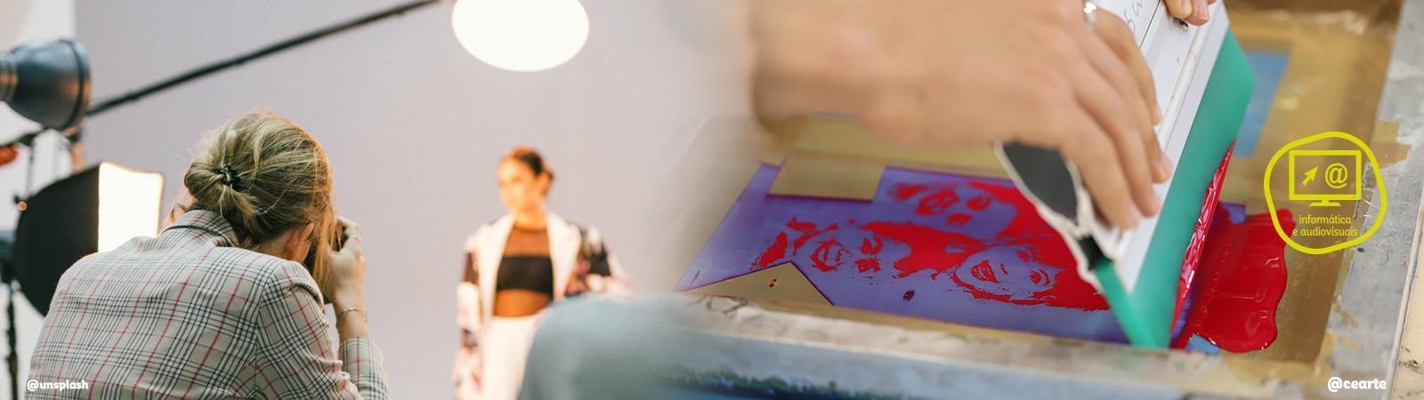 Fotografia de retrato aplicada à serigrafia